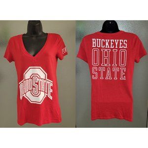 Ohio State Buckeyes Scarlet Victoria's Secret PINK T-Shirt - Womens Extra Small